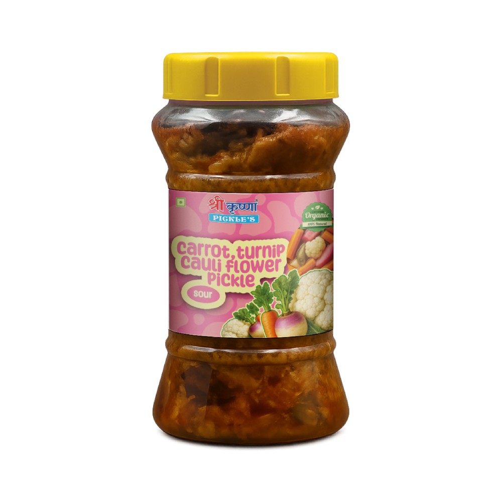 Carrot, Turnip & Cauliflower Pickle (Sour) | Gajar, Shalgam Aur Gobhi Ka Achar (Khatta)
