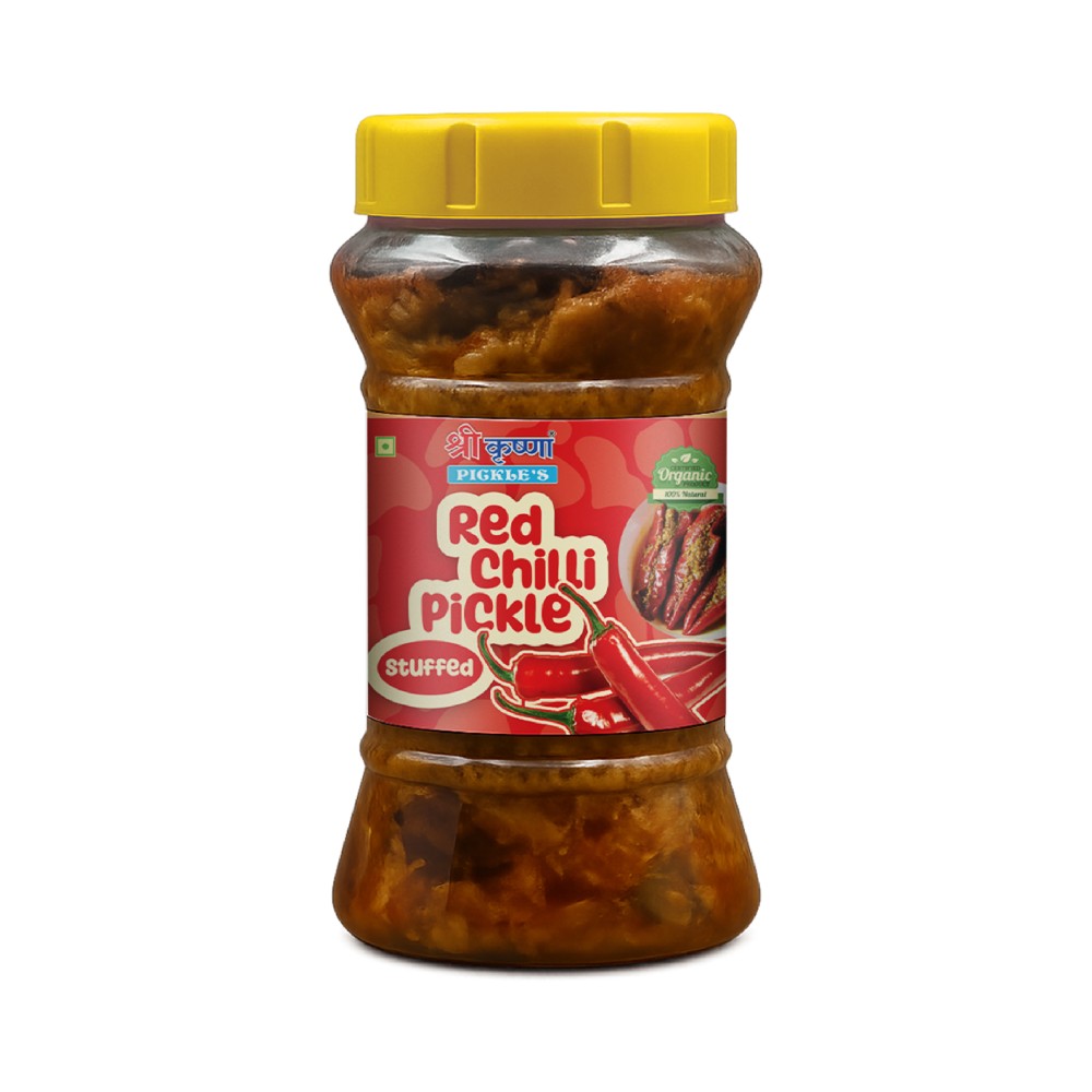 Red Chilli Pickle (Stuffed) | Bharwan Lal Mirch Ka Achar